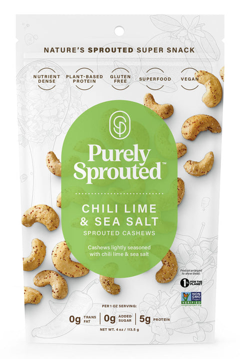 Chili Lime & Sea Salt Sprouted Cashews