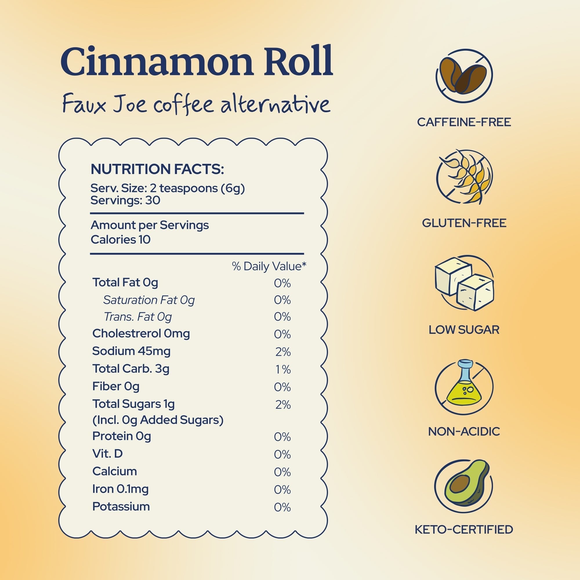 "Cinnamon Roll" Faux Joe Coffee Alternative (Loose Leaf)
