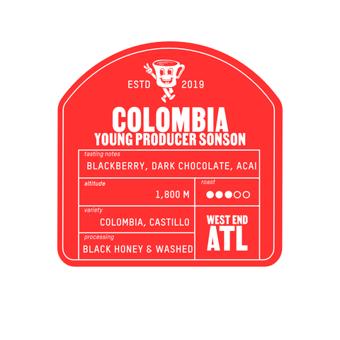 COLOMBIA, SONSON BLACK HONEY