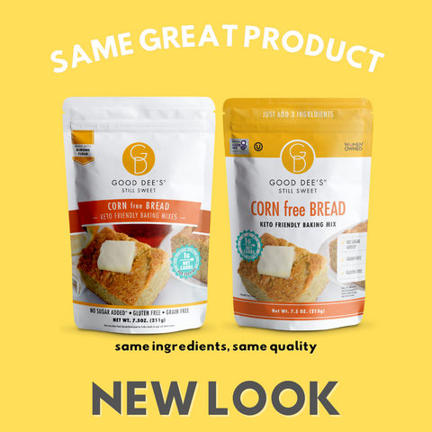 BACK IN STOCK! Corn (free) Keto Bread Mix - Gluten Free and No Added Sugar