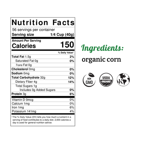 Organic Coarse Cornmeal