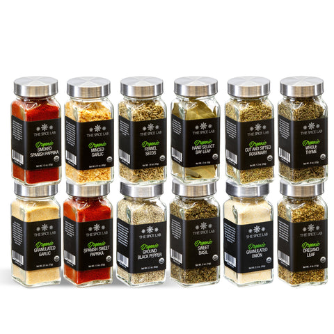 Organic Spice Set - 12 Jars