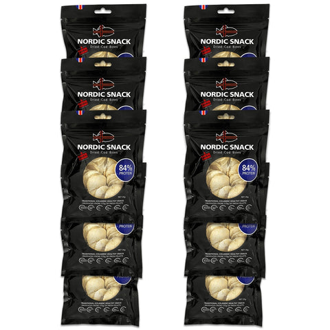 Dried Cod Bites, Hardfiskur Nordic Snack Bundle