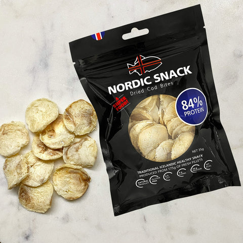 Dried Cod Bites, Hardfiskur Nordic Snack Bundle