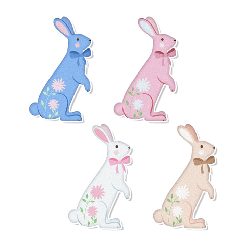 Pastel Bunnies Edible Cupcake Toppers