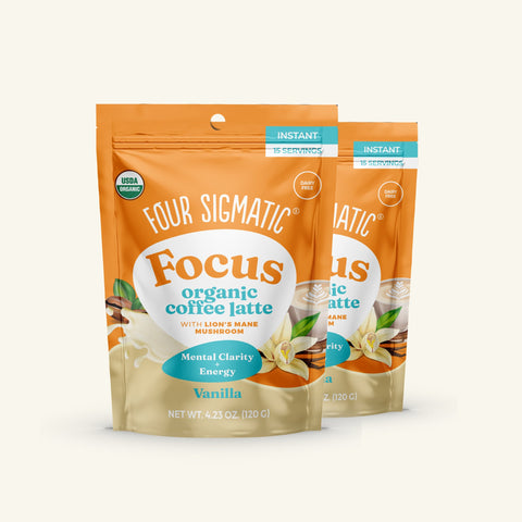 Focus Organic Coffee Latte - Vanilla