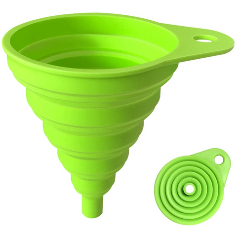 Collapsible Silicone Funnel for Vanilla Extract