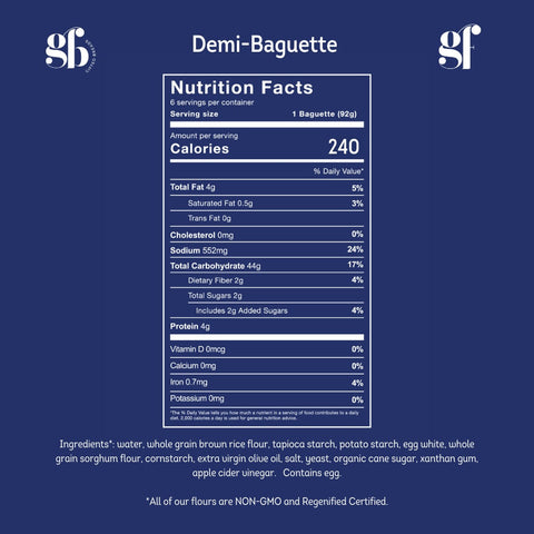 Gluten-Free French Demi-Baguette