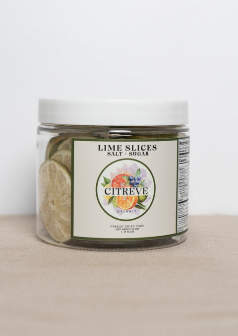 Tasting Size - Freeze-Dried Lime Slices with Kosher Salt + Sugar