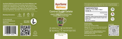 Control Sugar Delete | Organic Gymnema Tea Blend