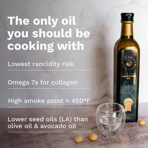 Macadamia Oil Extra Virgin Cold Pressed 16.9 oz.