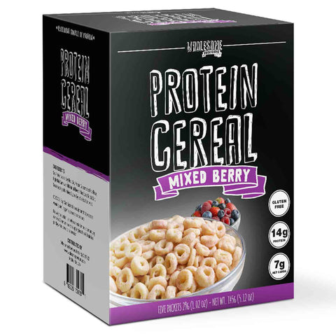 Mixed Berry Protein Cereal - High Protein & Fiber, Low Carb