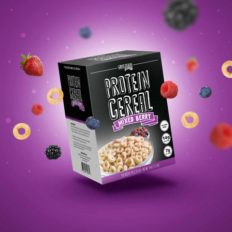 Mixed Berry Protein Cereal - High Protein & Fiber, Low Carb