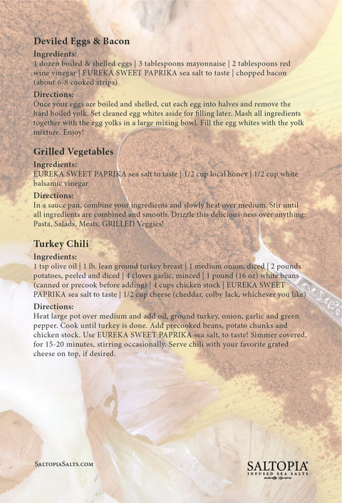 Paprika & Onion Salt: EUREKA SWEET PAPRIKA