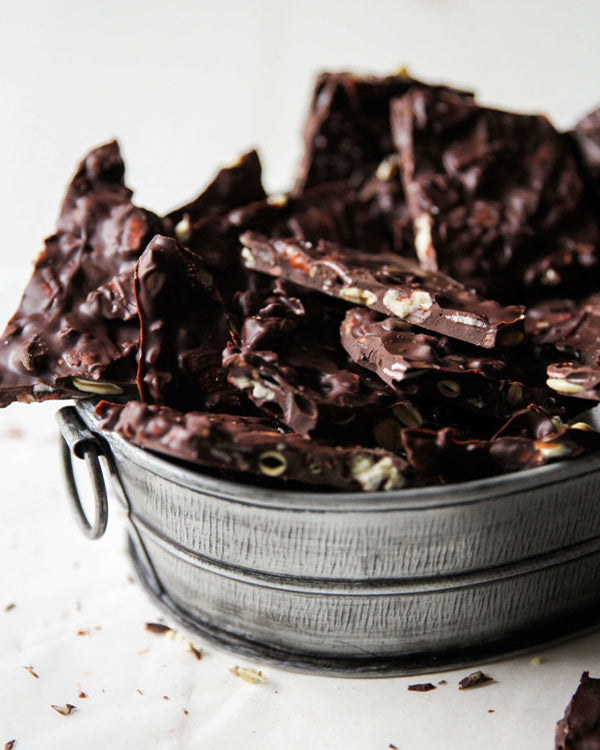 Dark Chocolate Pumpkin Seed Bark