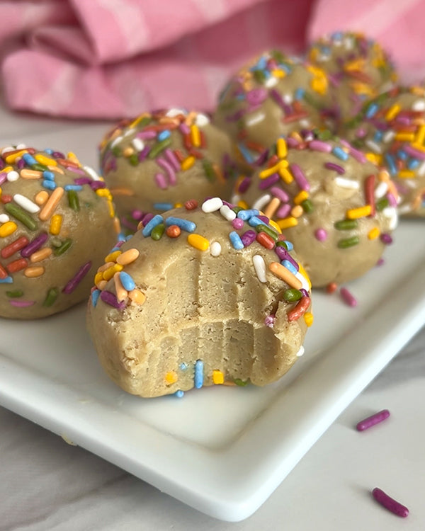 Cake Batter Protein Balls