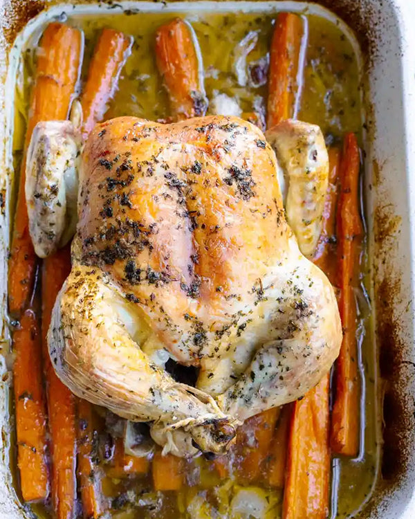Easy Roast Chicken With Veggies