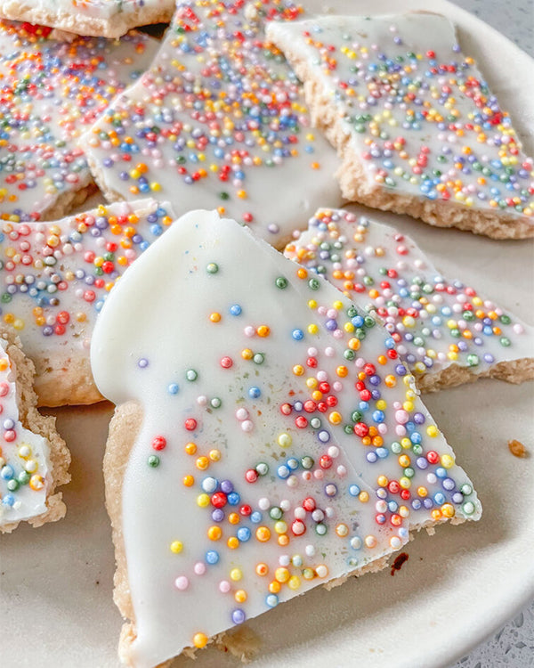 Sugar Cookie Protein Bark