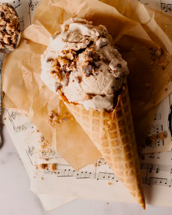 Maple Toffee Ice Cream in a Jar