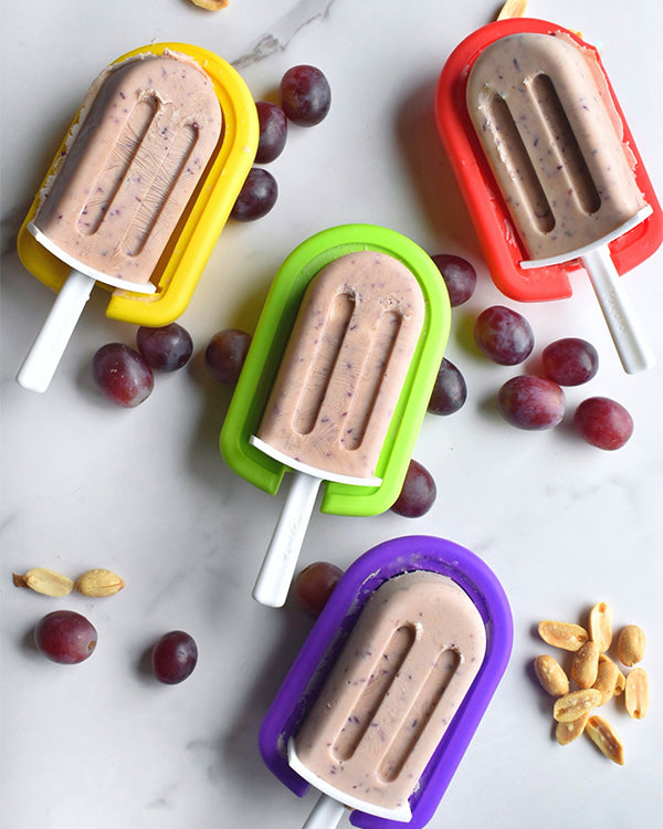 Peanut Butter & Jelly Popsicles