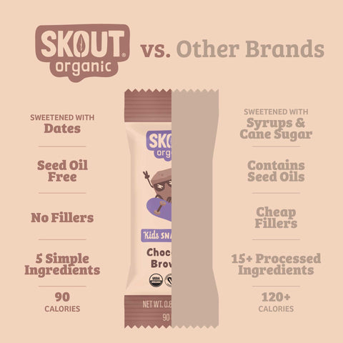 Skout Organic Chocolate Brownie Kids Bar