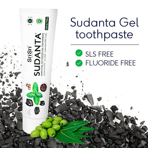 Sudanta Charcoal Toothpaste - Ayurvedic Oral Care