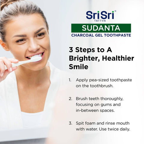 Sudanta Charcoal Toothpaste - Ayurvedic Oral Care