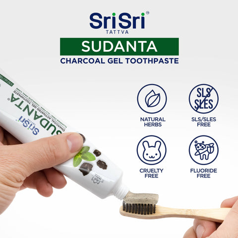 Sudanta Charcoal Toothpaste - Ayurvedic Oral Care