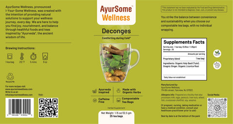 Deconges Tea | Organic Holy Basil Tea Blend