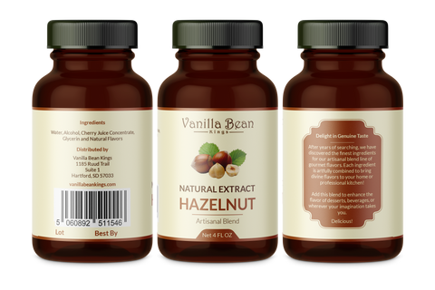 Natural Hazelnut Extract - 4 fl oz