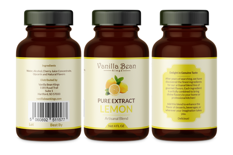 Pure Lemon Extract - 4 fl oz