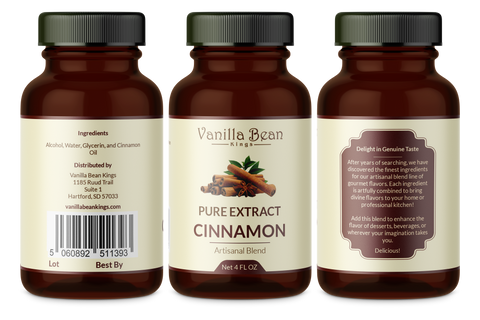 Pure Cinnamon Extract - 4 fl oz