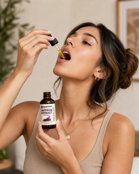 Premium Saffron Extract Tincture (Made With Pure Heray Saffron Threads)